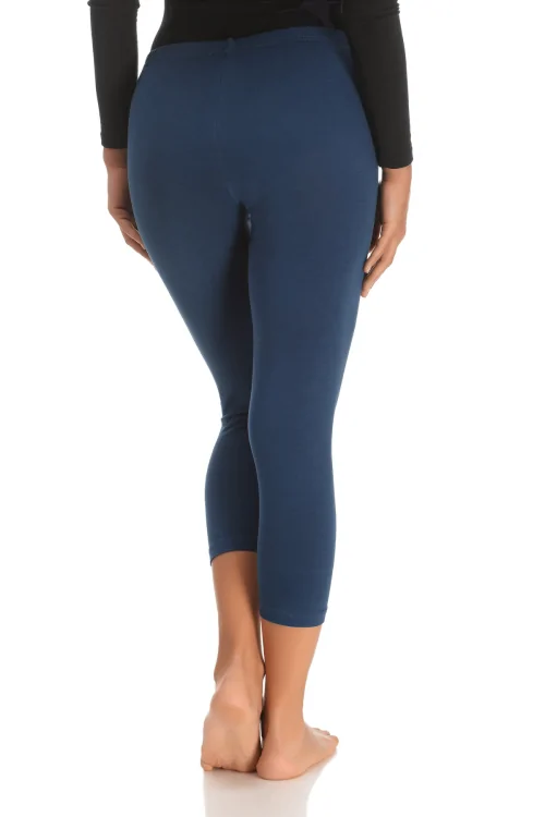 Women's Stretch Cotton Short Leggings - Various Colors