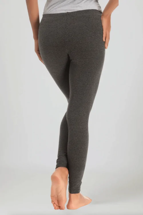 Legging long en coton extensible pour femme – couleurs variées