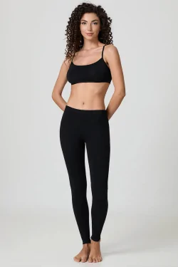 Women's long stretch cotton leggings – various colors