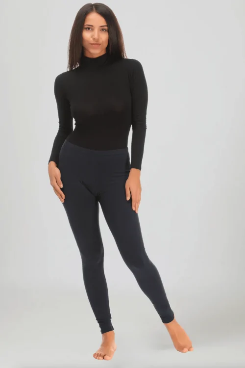 Leggings largos de algodón elástico para mujer (varios colores)