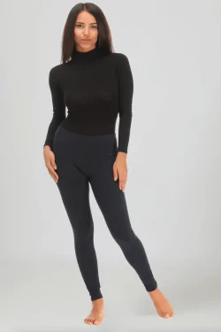 Legging long en coton extensible pour femme – couleurs variées