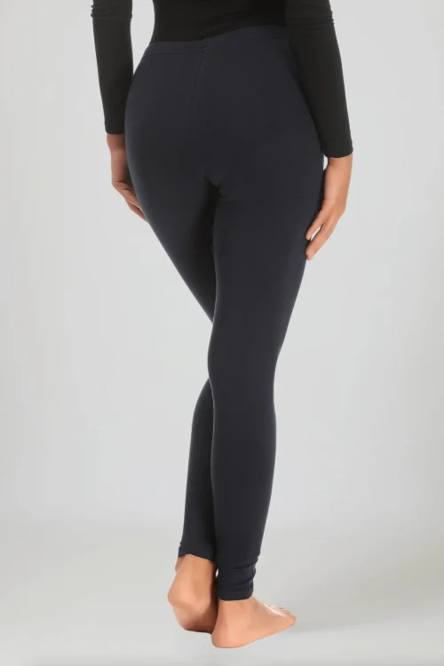 Legging long en coton extensible pour femme – couleurs variées
