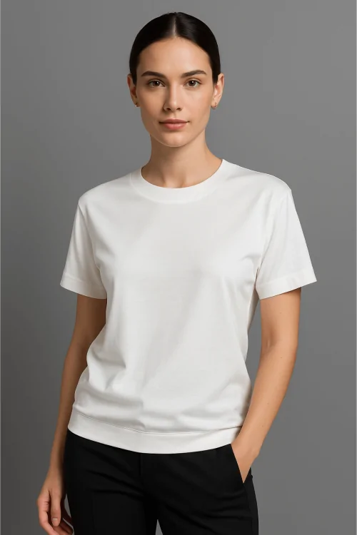 T-shirt chemisier en coton pour femme – L'élégance qui ne marque pas