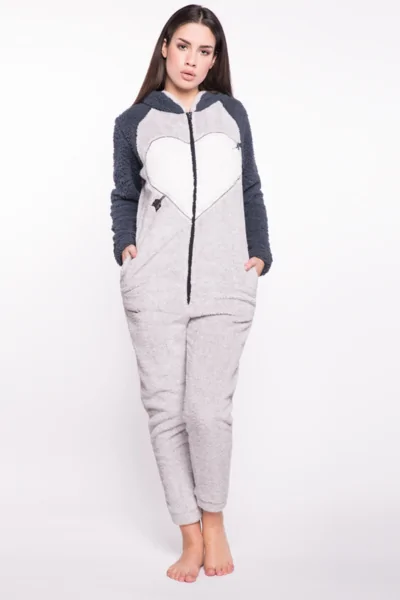 Pigiama Tuta Invernale Fullzip – Caldo, Non Segna, Avvolgente
