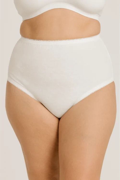 Culotte Donna Alta Filo di Scozia Ciellegi – 100% Cotone – 3 Paia