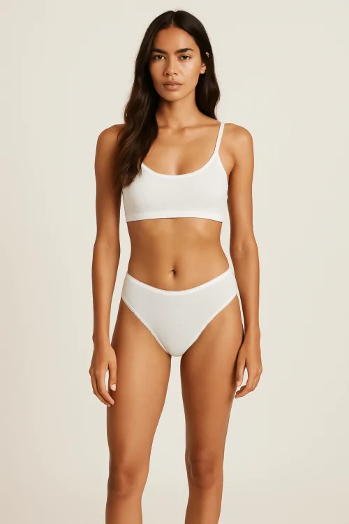 Mini-jupe femme en fil écossais – 100 % coton hypoallergénique – (3 pièces)