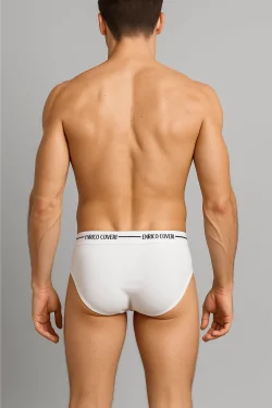 Enrico Coveri Men's Briefs – 3 Pairs of Bi-Elastic Cotton