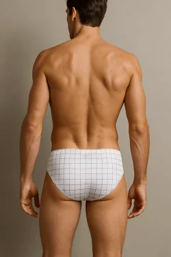 Calzoncillos CIELLEGI para hombre de puro algodón con diseño de celosía (3 piezas)