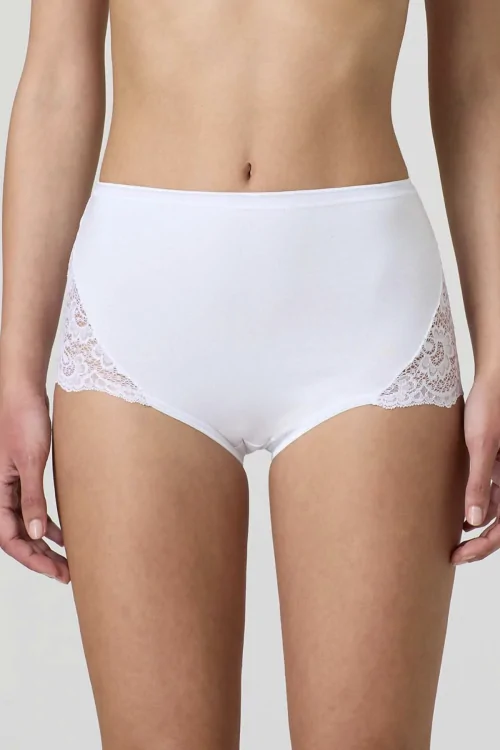 Braguita maxi de mujer en algodón elástico con encaje