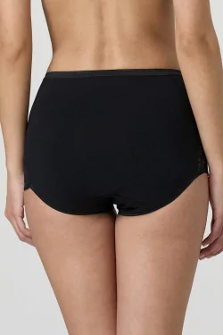 Culotte maxi femme en coton stretch avec dentelle