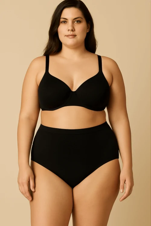Curvy High Waist Slips ohne Abdrücken – 3er-Pack
