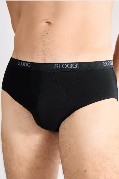 Slip homme SLOGGI Midi Basic avec élastique doux