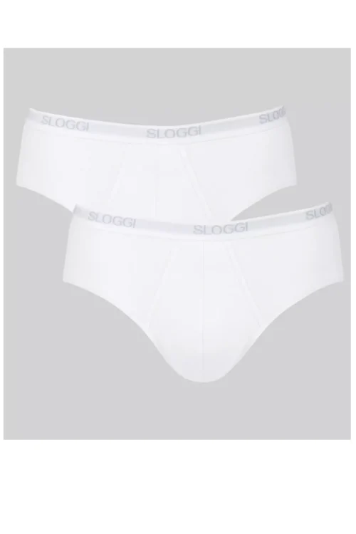 SLOGGI Midi Basic Herren Slip mit weichem Gummizug
