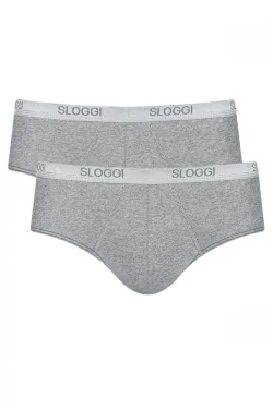 Slip homme SLOGGI Midi Basic avec élastique doux