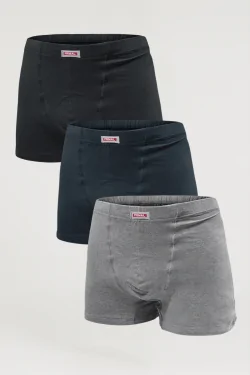 Herren-Boxershorts aus Baumwolle – bequem mit verdecktem Gummizug (3er-Pack)