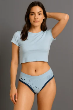 Slip ragazza fascia alta – Comodi, colorati, 3 pezzi