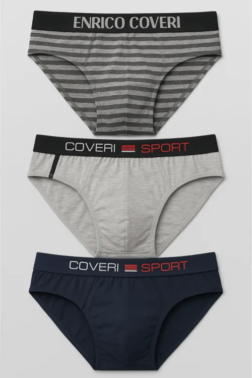 Calzoncillos para hombre Enrico Coveri de 3 piezas de algodón elástico