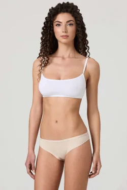 Slip brésilien taille basse pour femme – Coton et modal, 3 pièces