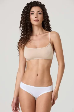 Slip brésilien taille basse pour femme – Coton et modal, 3 pièces