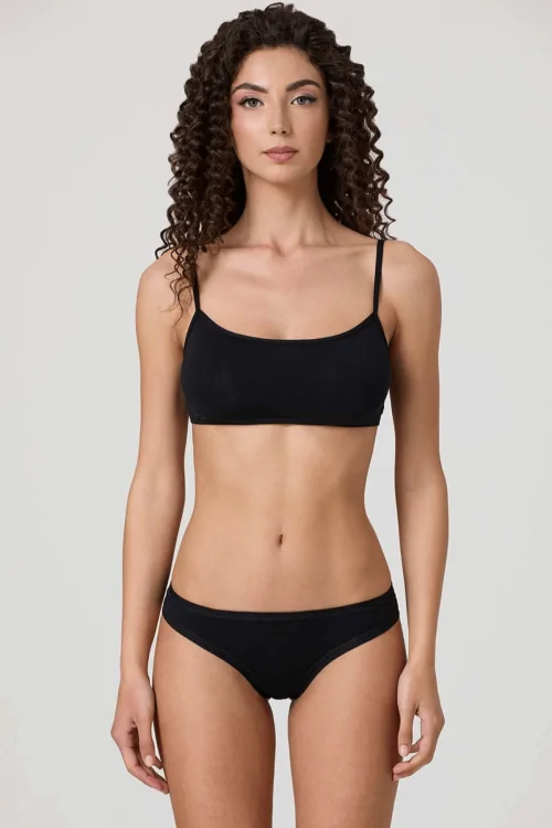 Brasiliana donna vita bassa – Cotone e modal, 3 pezzi