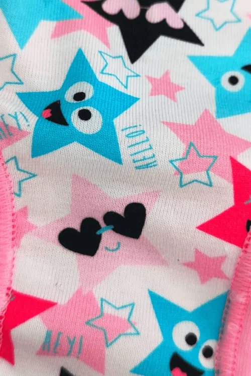EMY High-Top Mädchen-Slips – Stretch-Baumwolle, 6er-Pack