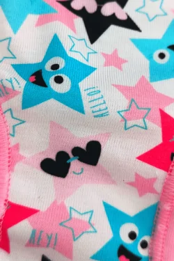 EMY High-Top Mädchen-Slips – Stretch-Baumwolle, 6er-Pack