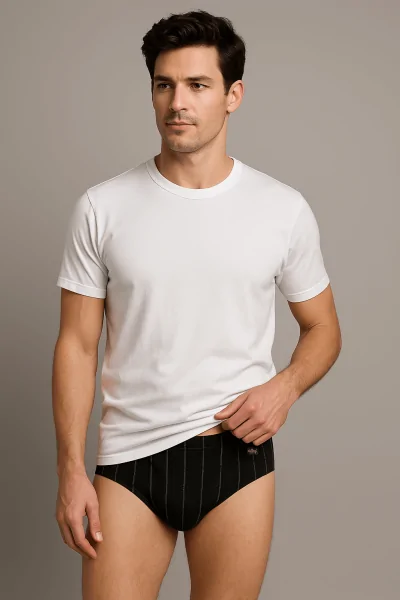 Culottes confortables taille mi-haute Cielegi pour homme – Coton non marquant (lot de 3)