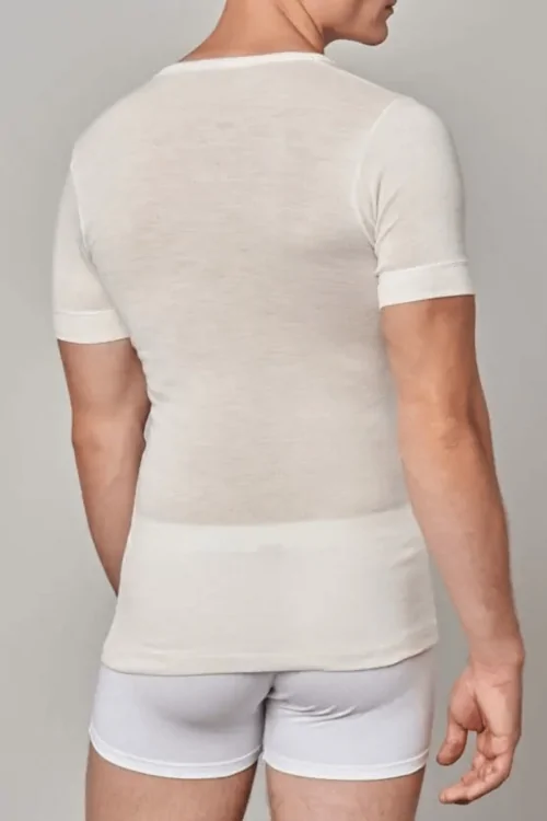 Herren Unterhemd 50% Schurwolle