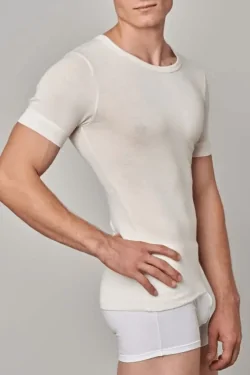 Herren Unterhemd 50% Schurwolle