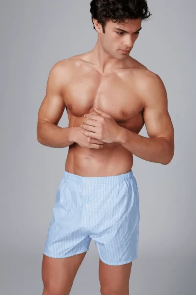 Boxershorts, 100 % Baumwollmischung, gemusterter Stoff ENRICO COVERI (3 Stück) – LADYC