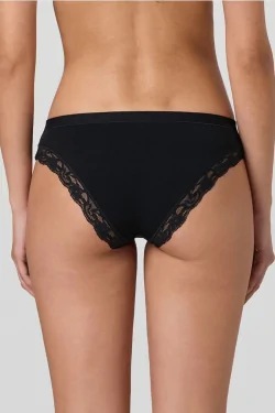 (3pcs) Slip taille basse en coton et modal avec dentelle JADEA