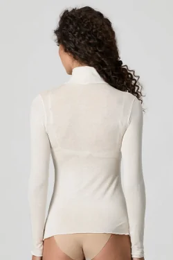 JADEA - Pull col roulé LADYC en modal et cachemire doux au toucher