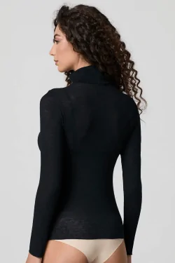 JADEA - LADYC Suéter de cuello alto de modal y cachemir suave al tacto