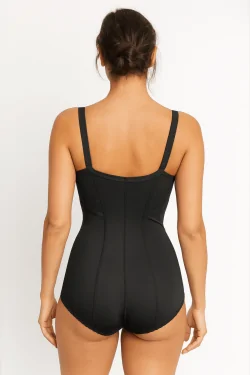 Body gainant classique – Bonnets en coton et broderie élégante
