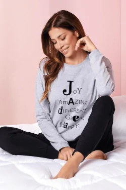 Pyjama chaud pour femme – doux et confortable avec poches