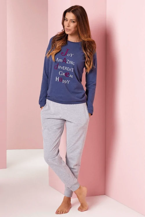 Pyjama chaud pour femme – doux et confortable avec poches