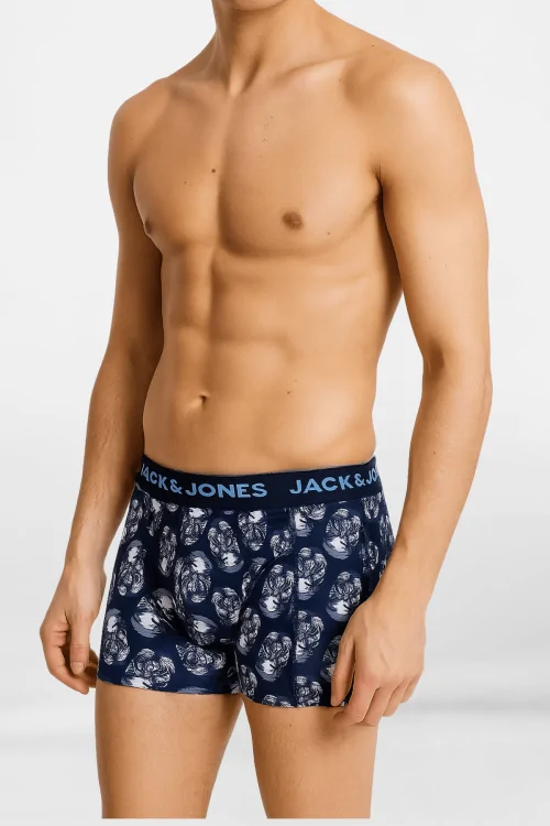 Boxer Jack & Jones 3pz – Fantasia comoda, vita bassa