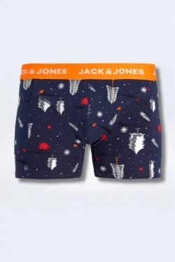 Jack & Jones 3er-Pack Boxershorts – Schneemuster, warm und bequem