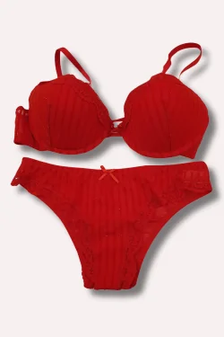 Ensemble à paillettes rouges – Élégant, sensuel, confortable