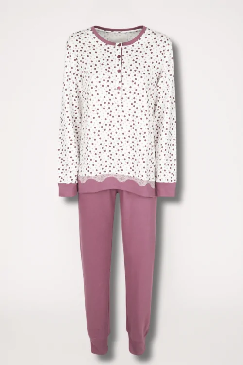 Damen-Baumwollpyjamas – warm, bequem und 100 % natürlich
