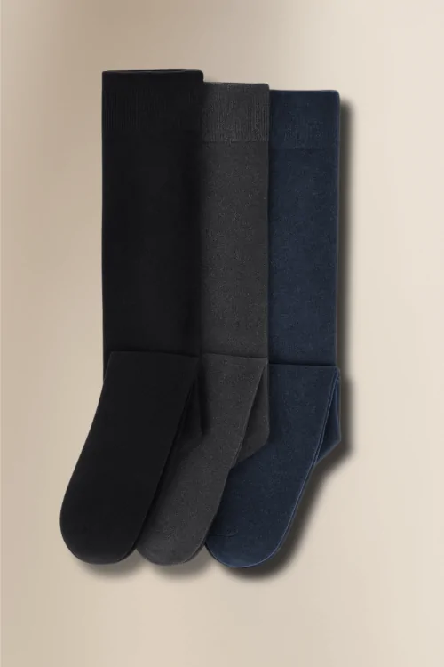 Calcetines de forro polar para mujer – 3 pares largos, cálidos y suaves