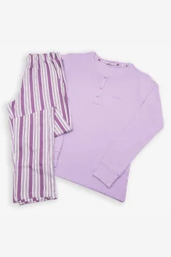 Pijama de algodón para mujer con botones: fresco y cómodo