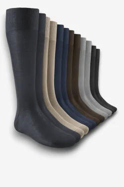 Calcetines largos de algodón para hombre – 6 pares de calcetines transpirables