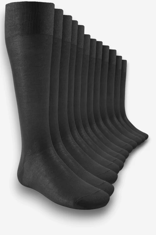 Lange Herren-Baumwollsocken – 6 Paar atmungsaktive Socken