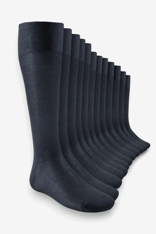 Lange Herren-Baumwollsocken – 6 Paar atmungsaktive Socken