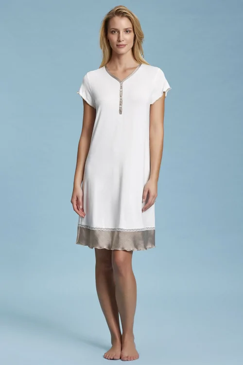Elegantes Damen-Nachthemd – hautfreundlich und hautschmeichelnd