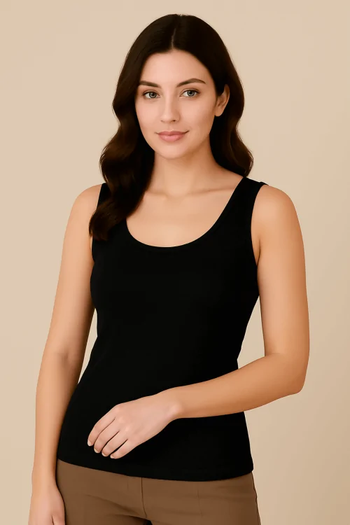 Tanktop aus natürlicher Baumwolle für Damen – Engt nicht ein, Reizt nicht