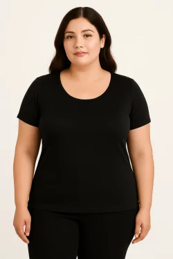 Camiseta de algodón para mujer hasta la talla 5XL – No aprieta, transpirable