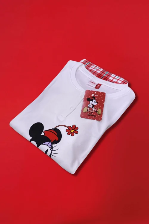 Pigiama Disney donna caldo natalizio – Minnie in cotone