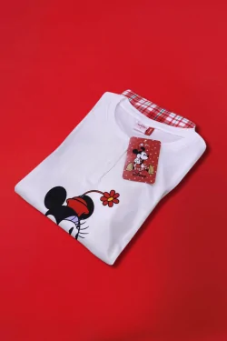 Disney Women's Warm Christmas Pajamas – Minnie Mouse in Cotton